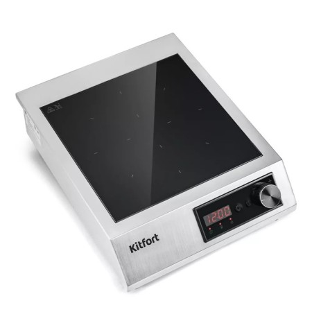 CT-142 induction stove, 3500 watts, 1 burner, timer, silver