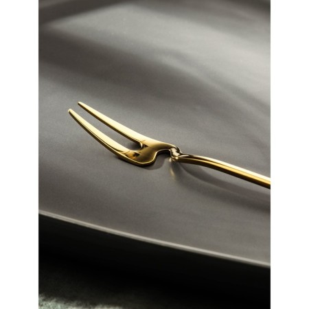 Desser for stainless steel Magistro Wave, length 14.7 cm, gold color-2