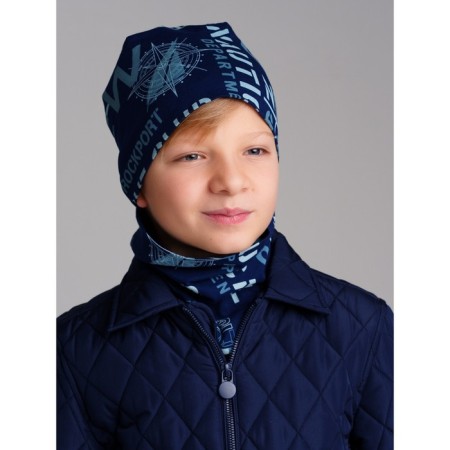 Set for the boy PlayTode: hat and snood, height 56 ​​cm