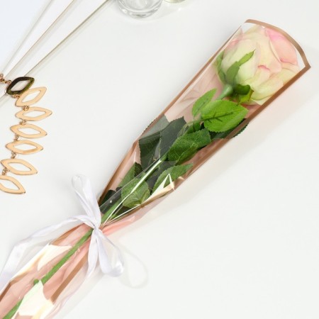 Package for flowers "The most beautiful", powder, 12 x 4 x 44.5 cm