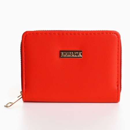 Youth wallet "Nazamok" 12.5x9x2 cm, red color-2