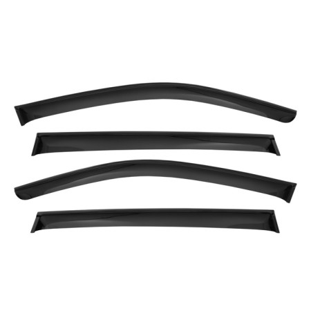 Window deflectors Volkswagen Tiguan, 2016-, Dark