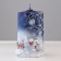 Candle - New Year's cylinder, large, 7x10x16 cm