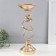 Summary metal per 1 candle d = 15 cm "Faustin" gold 15x15x40 cm