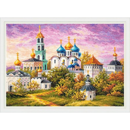 Set for embroidery with the Cross "Trinity-Sergius Lavra" 40 × 30 cm-1