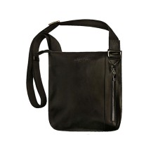 Male bag, lightning department, 1 external pocket, adjustable belt, black color