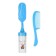 A set of combs with a rattle "Baby", 2 pcs., Blue color, Mix drawing