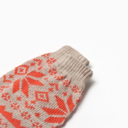 New Year. Women's socks, gray/orange color, rr 25-27-1