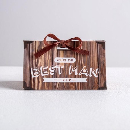 Bonbonniere box, gift packaging, “Best Man”, 10 x 5.5 x 5.5 cm-2