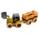 The designer of the screw "tractor with a trailer", with a screwdriver, and accessories