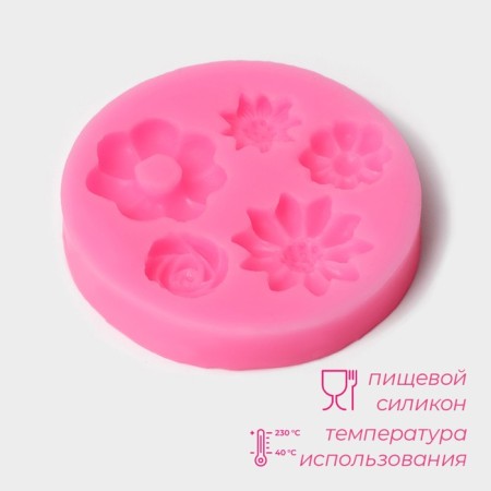 MOLD DOLAIN "KOMM", silicone, 6.5 × 0.7 cm, pink color-1