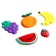 Decor silicone "Fruits" set of 5 pcs., Glue pads