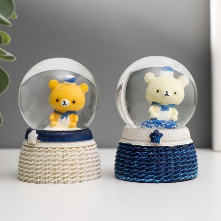 Souvenir Polystone Water Ball Light "Bear-Bullet" Mix D = 4.5 cm-1