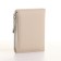 Women's wallet on the button, beige color