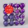 Set of balls plastic D-3 cm, 16 pcs "Festive commotion" Lilac
