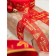 Kapron tape with a new year, 25 mm × 23 ± 1 m, red/gold No. 026