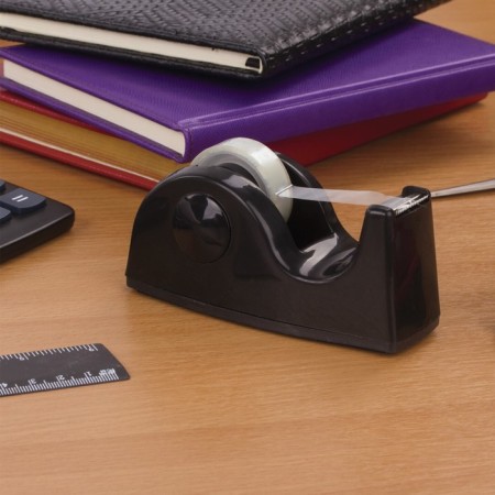 Brauberg adhesive tape is a desktop, weighted, medium, core diameter 25 mm, black-3