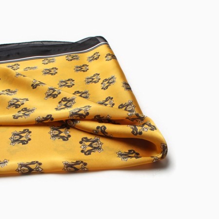 Women's scarf minku 70*70 cm, mustard-1