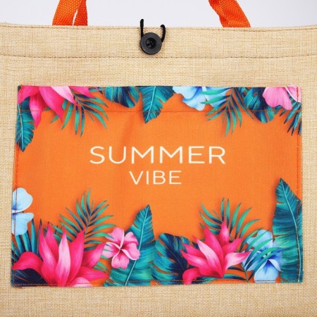Bag Women's Beach "Summer Vaib", 35x30x14 cm-4