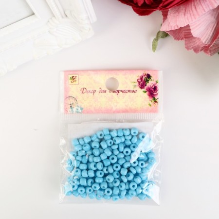 Round beads 6/0 "Blue" 20 g-3