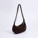 Baget bag with zipper, brown color