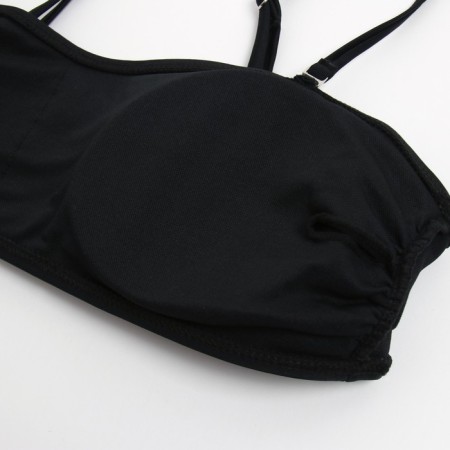 Female Separate swimsuit with tunic minku Black color, size 48-8