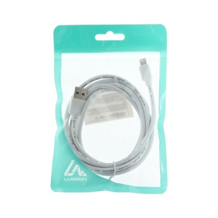Luazon, Lightning - USB, 1 A, 1.5 m, white cable-4