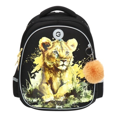 Frame saturation, 36 x 28 x 20 cm, Grizzly, + keychain, black-2