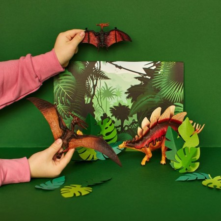 Set of figures "World of dinosaurs", 7 figures-8
