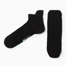 Male socks shortened, black color, size 27-29
