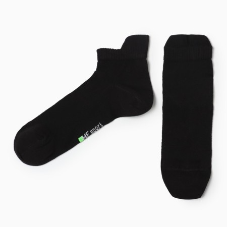 Male socks shortened, black color, size 27-29