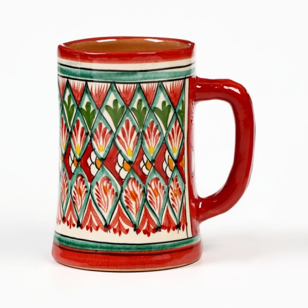 Mug Rishtan ceramics "patterns" 500 ml, red-1