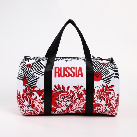 Sports bag "Russia", 47 x 28 x 24 cm, white color-7