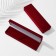 Velvet case for a tie clip/Pendant “Classic Rectangle”, 16.5 × 4.5, red color