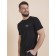 Male T -shirt, size l, black color