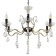 Chandelier A3804/6 ab+bk bronze/black/crystal 6x40W E14 67x56x87cm