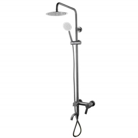 The shower system Fashun A52422, pour 118 mm, with a tropical shower, hand watering can, satin
