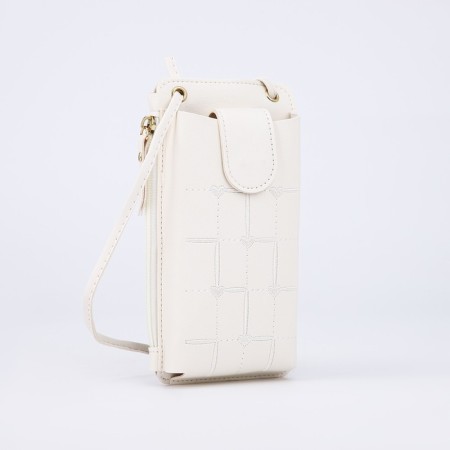 Baby bag on magnet, long belt, white color