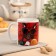 Sublimation mug "only for you" roses, dog, 320 ml