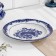 Plate "flowers", flat, d = 24 cm, h = 2 cm, gzhel