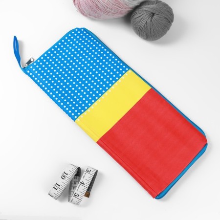 Knitting knitting needles, with Teflon coating, D = 2-7 ​​mm, 35 cm, 10 pairs in the pencil case-4