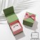 Gift box for the ring "Bang large", 5 × 5, the color of the green-pink