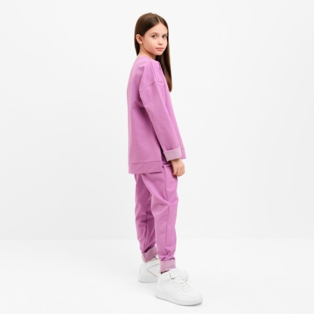 Kidsa (sweatshirt, trousers) minku lavender color, height 146 cm-1