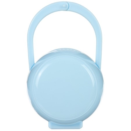 A container for storing and sterilizing children's nipples and dummy, blue color
