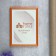 Photo frame Pine C15 21x30 cm, 069 Orange 3 (plastic screen)