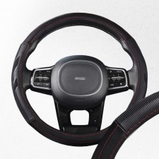 SkyWay Racer-3 M, black and red eco-leather braid, S01102421