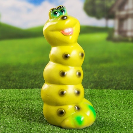 Garden figure "The caterpillar smiles" 38cm