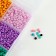 Set for creating jewelry, 15 colors, size 1 piece: 3 mm., Fishing line, scissors