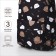 School backpack from lightning textiles, 3 pockets, pencil case, black color