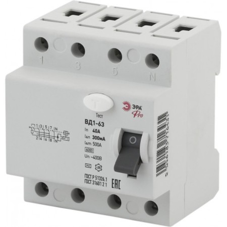 Protective shutdown device era Pro No-902-68 VD1-63 4P 40A 300m